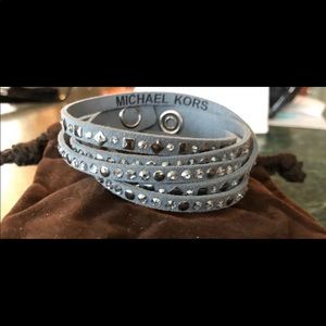 Michael Kors Leather Double Wrap Bracelet